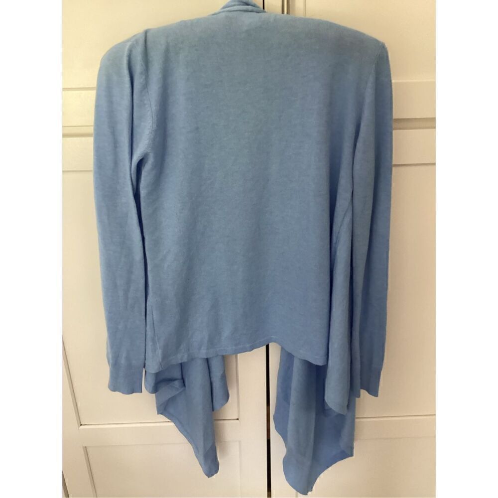 Lilly Pulitzer Womens Danique Cardigan Sweater Wrap Sz XXS Heather Blue - Picture 4 of 8